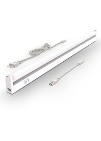 B.K.LICHT, Lichtleiste LED-Board Neutralwei&szlig; Warmwei&szlig; Unterschrankleuchte, 150&deg; schwenkbar, Farbtemperatur w&auml;hlbar, wei&szlig;, wei&szlig;,