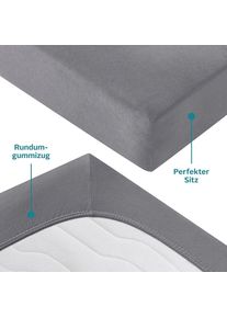 OTTO home, Spannbettlaken &raquo;Cremona, in PREMIUM Qualit&auml;t aus 96% Baumwolle & 4% Elasthan&laquo; Gr&ouml;&szlig;e ab 90x200 cm, in 145g/m&sup2; sowie 180 g/m&sup2; erh&auml;ltlich, 