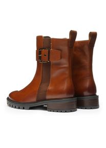 Ara, Damen, Stiefelette &raquo;TULSA&laquo; Biker Boots, Stiefel mit Blockabsatz in G-Weite, cognac, 4,5 (37,5), Stiefelette mit Innenrei&szlig;verschluss und 