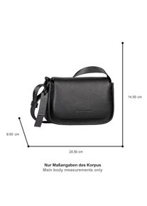 Tom Tailor, Damen, Umh&auml;ngetasche &raquo;Solene&laquo; mit starken Farben und verspieltem Anh&auml;nger auch als Schl&uuml;sselanh&auml;nger, black, B/H/T: 20,5 cm x 14,5 cm x 9 