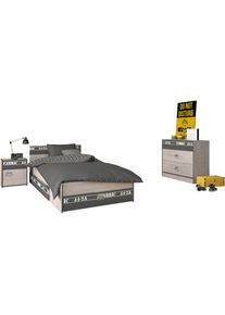 Parisot, Jugendzimmer-Set &raquo; Fabric 14&laquo; Set, 4-teilig, 4 tlg., grau,