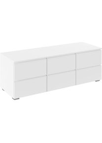 Rauch, TV-Board &raquo;Sideboard Kommode Lowboard TV-Schrank MAINZ&laquo; Breite 80 oder 120 cm, praktische und ger&auml;umige Schubladen MADE IN GERMANY, Alpinwei&szlig;, 