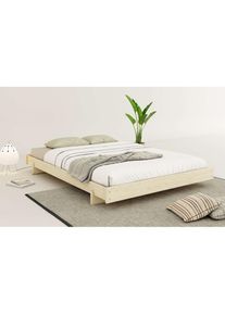OTTO home, Bettgestell &raquo;Senja, Bett, Massivholzbett, minimalistisches Design&laquo; B/T/H: 148/205,1/22,6 cm, inklusive Lattenrost, Liegefl&auml;che 140x200 cm, 
