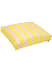 HOCK H.O.C.K., Sitzkissen, yellow ros&eacute; + gestreift, Bezug: 100% Polyacryl, B/L: 50 cm x 50 cm - 1 Stk.