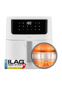Medion , Hei&szlig;luftfritteuse &raquo;MD 11750 P10 XL Duo&laquo; 2000 W Fassungsverm&ouml;gen 6,8 l Temperatur einstellbar 50 - 200 &deg;C, ILAG Beschichtung, Timer, wei&szlig;,