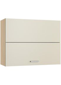 KOCHSTATION, Faltlifth&auml;ngeschrank &raquo;KS-Lucy&laquo; Breite 90 cm, H&ouml;he 70,4 cm, mit 1 Faltliftt&uuml;r, 2 Einlegeb&ouml;den, Stain/Eiche hell, Eiche hell - B/H/T: 90 cm