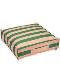 HOCK H.O.C.K., Sitzkissen, green ros&eacute; + gestreift, Polyacryl, B/L: 50 cm x 50 cm - 1 Stk.