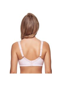 SuSa, Damen, B&uuml;gelloser BH &raquo;Prints&laquo; breite Entlastungstr&auml;ger, florales Muster, gen&auml;hte Cups, elastisch, rose-wei&szlig;, 90 - Cup C, BH ohne B&uuml;gel von SuSa