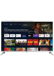Strong, LED-Fernseher &raquo;SRT 43UD6593&laquo; 108 cm/43 &prime;&prime; Android TV Smart-TV, silber, WLAN, Bluetooth, 3x HDMI, 2x USB, CI+ Modul-Schacht