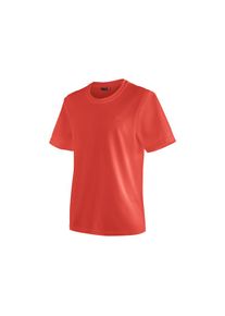 Maier Sports, Damen, Funktionsshirt &raquo;Walter&laquo; Herren T-Shirt, rundhals pique Outdoorshirt, schnelltrocknend, feuerrot, S, Funktionales T-Shirt mit 