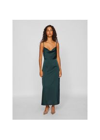 Vila, Damen, Tr&auml;gerkleid &raquo;VIRAVENNA STRAP ANKLE DRESS - NOOS&laquo; Kunstfaser, regular fit, Scarab, 36 - N-Gr, Slim fit