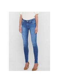 Only, Damen, Skinny-fit-Jeans &raquo;ONLBLUSH &ndash; Skinny Fit Jeans mit extra engem Schnitt&laquo; Abriebeffekte, modisch, skinny fit, Eingrifftaschen, unifarben, 
