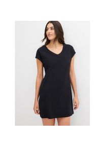 bonprix, Damen, Shirtkleid Packung, 2 tlg. tlg. f&uuml;r Fr&uuml;hling und Sommer, aus reiner Baumwolle, lockerer Schnitt, schwarz/pazifikgr&uuml;n, 40/42 (M) - N-Gr