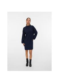 V&eacute;ro Moda Vero Moda, Damen, Strickkleid &raquo;VMNANCY LS FUNNELNECK DRESS GA NOOS&laquo;, Navy Blazer, XS - N-Gr, Bequemer loose fit Schnitt, schmeichelt jeder Figur