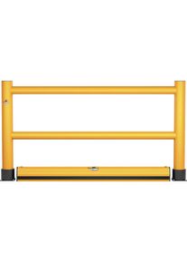 Handlauf, 2 Querstangen mit Bodenbarriere, L&auml;nge 2000 mm Ampere Rack Mammut