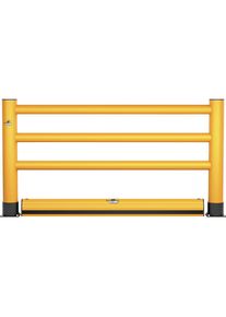 Handlauf, 3 Querstangen mit Bodenbarriere, L&auml;nge 2000 mm Ampere Rack Mammut