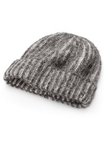 Les Racines du Ciel Unisex-Rippenstrickm&uuml;tze, grau