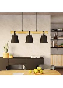 hofstein Suspension Eglo BOYLE Brun, Noir, 3 lumi&egrave;res