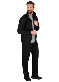 Jogginganzug TRIGEMA "TRIGEMA Jogginganzug", Herren, Gr. S, schwarz, Sweatware, 70% Baumwolle, 30% Polyester, Sportanz&uuml;ge Jogginganzug