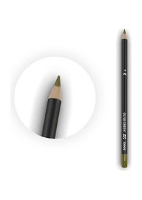 AK Interactive, Pinsel, Watercolor Pencil Olive Green