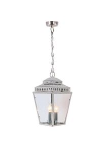 Elstead Lighting, Pendelleuchte, Mansion House Aussen-H&auml;ngeleuchte E14 3-fach Poliertes Nickel IP44 (E14)