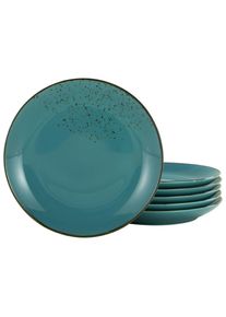 Creatable , T&uuml;rkis , Keramik , rund , Kochen & Essen, Geschirr, Teller, Dessertteller