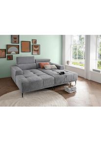 Livetastic , Silberfarben , Textil , Uni , 200x188 cm , R&uuml;cken echt , Wohnzimmer, Sofas & Couches, Sofas, Big Sofas
