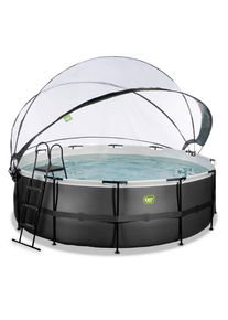 EXIT Toys , Schwarz , Kunststoff , Uni , 122 cm , T&Uuml;V-gepr&uuml;ft, CE , Pools & Wasserspa&szlig;, Pools, Aufstellpools