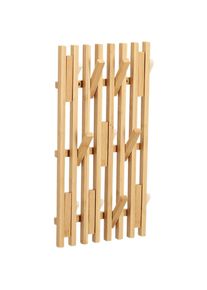 zeller Present, Kleiderhaken + Wandgarderobe, Wandgarderobe Bambus 25.5x3.5x50 cm