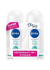 Nivea, Deo, Women's Rollon Antiperspirant Duo Dry Fresh 2x50 Ml (Roll-on)