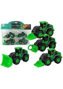 Lean Toys Set landwirtschaftliche Fahrzeuge, gr&uuml;ne Traktoren, 4-teilig