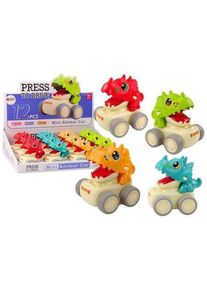 Lean Toys Auto-Dinosaurier Triceratops Druckantrieb MIX