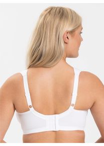 Miss Mary Of Sweden Dames Met kant versierde steunbeha zonder beugel in wit ,maat 100B, Witt, 49% Polyester, 28% Polyamide, 15% Lyocell, 8% Elastan