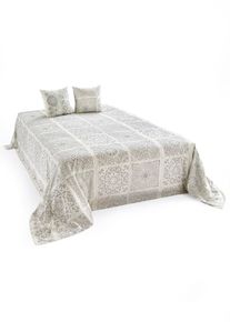 Plaid avec ornements - gris - taille 210x280 cm - 100% coton - bonprix
