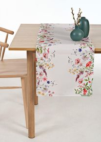 Chemin de table &agrave; imprim&eacute; floral - multicolore - taille 30x180 cm - bonprix