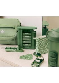 Tchibo - Bidon z pojemnikiem na tabletki - kolor: zielony