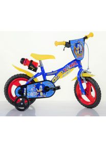 Kinderfahrrad DINO BIKES "12" Sonic Jungenfahrrad stabiler Stahl-Rahmen, St&uuml;tzr&auml;der, kindgerecht" Gr. 21, blau, Fahrr&auml;der, Kinder, 21cm, 12 Zoll (30,48cm), Kinderfahrrad, mit St&uuml;tzr&auml;dern, Trinkflasche und Frontschild