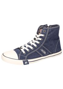 Sneakerboots Lerros, Herren, Gr. 40, jeansblau, Textil, kontrastfarbene Details, Schuhe Sneakerboots, Schn&uuml;rboots, High Top Sneaker, Canvas-Boots mit Gummikappe