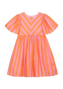 Sommerkleid DANAMADE "DANAMADE Dresses DLILOU", M&auml;dchen, Gr. 122, orange, Obermaterial: 100% Polyester. Futter:100% Baumwolle, Kleider Sommerkleid