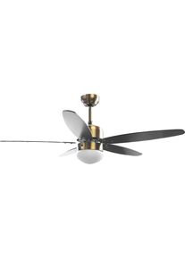 Sonnenk&ouml;nig Deckenventilator SONNENK&Ouml;NIG "Catania, Leistung 70W, laufruhig, Fernbedienung, Lampe", schwarz, B:100cm H:30cm T:100cm, Ventilatoren, Deckenventilator, 3 Ventilationsstufen, 5 Bl&auml;tter