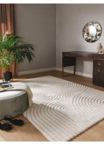 benuta nest Matto Eve Kerma/Beige 120x170 cm Kerma/Beige Abstrakti,Geometrinen