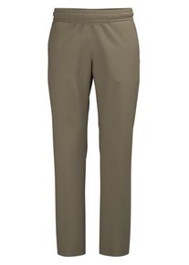 Jerseyhose TRIGEMA "TRIGEMA Hose DELUXE Baumwolle", Damen, Gr. XL, Normalgr&ouml;&szlig;en, taupe, Single Jersey, 100% Baumwolle, Hosen Jerseyhose