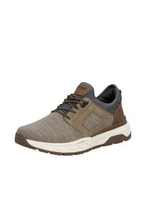 Slip-On Sneaker Rieker, Herren, Gr. 47, Textil, braun (taupe, braun), Lederimitat, Textil, Schuhe Slip-On Sneaker, Slipper, Schlupfschuh, Halbschuh, Freizeitsneaker mit Gummizug