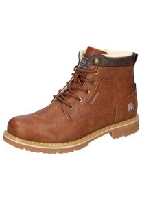 Winterboots Lerros, Herren, Gr. 46, braun (cognacfarben), Lederimitat, Schuhe Winterboots, Winterstiefel mit Warmfutter