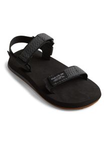 Sandale Quiksilver "Monkey Caged", Jungen, Gr. 12,5(30), schwarz (schwarz, grau, schwarz), Textil, Schuhe Sandale