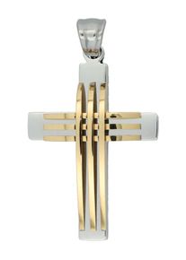 Adelia&acute;s Kreuzanh&auml;nger ADELIA&acute;S "Herren Anh&auml;nger &iquest; Kreuzanh&auml;nger aus Edelstahl", silber, Schmuckanh&auml;nger, Herren, Edelstahl, Kreuzanh&auml;nger