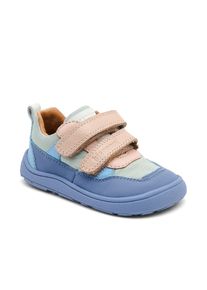 Barfu&szlig;schuh bisgaard "barefoot elroy", M&auml;dchen, Gr. 22, blau, Leder, Textil, Schuhe Barfu&szlig;schuh, Klettschuh mit flexibler Sohle, Gr&ouml;&szlig;enschablone zum Download