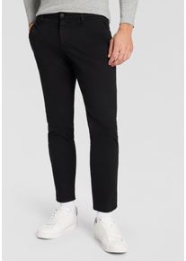 Chinohose MAC "Driver", Damen, Gr. 33, L&auml;nge 30, schwarz, Web, Obermaterial: 89% Baumwolle, 8% Polyester, 3% Elasthan, unifarben, figurumspielend kn&ouml;chellang, Hosen Chinohose, mit Stretch