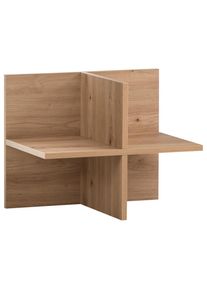 Mid.you , Eiche Artisan , Holzwerkstoff , 1 F&auml;cher , 47.5x38.4x32.8 cm , Kleinm&ouml;bel, Regale, B&uuml;cherregale