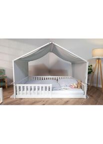 tiSsi , Hellgrau , Textil , 90x200 cm , Kinder- & Jugendzimmer, Kinderbetten, Kinderbett-Zubeh&ouml;r